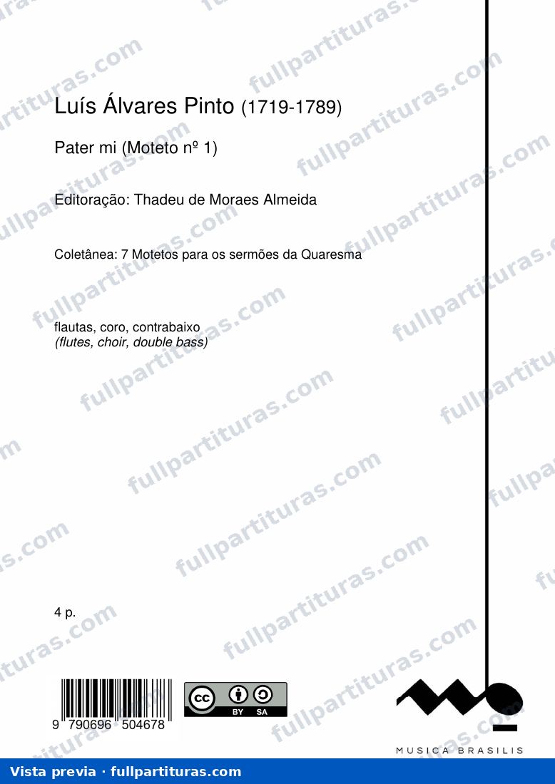 Pater mi (Moteto nº 1) — vista previa