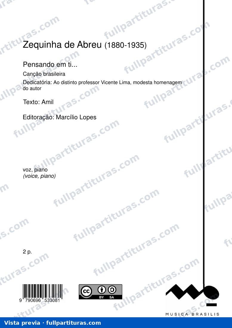 Pensando Em Ti — preview