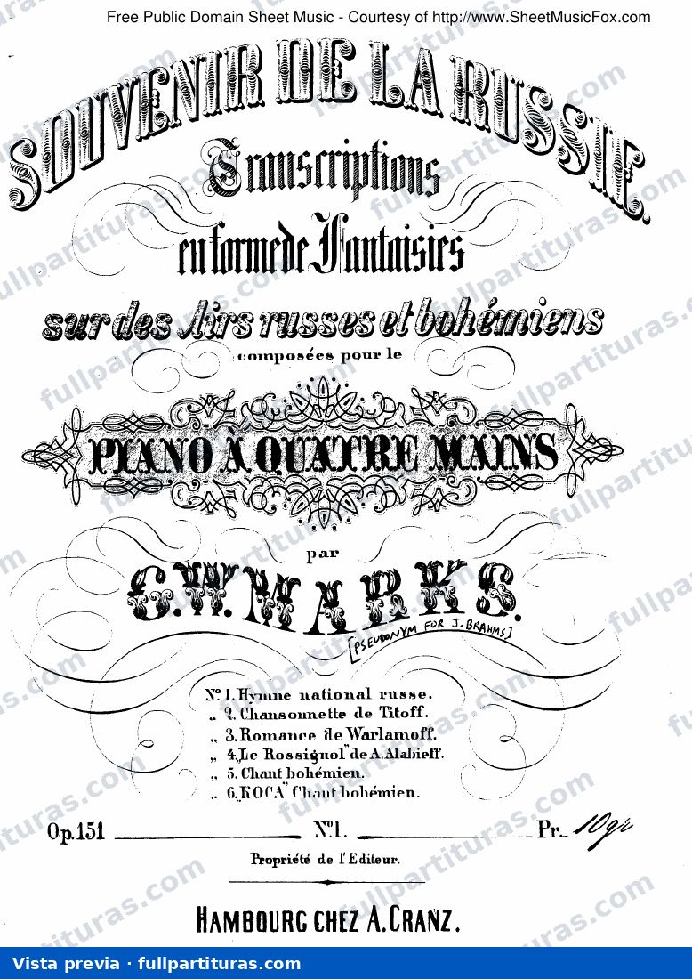 1. Hymne Nationale Russe de Lvoff — preview