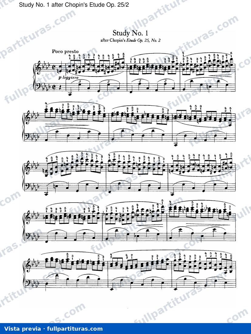 Estudio No. 1 Chopin's Etude Op. 25/2 — preview