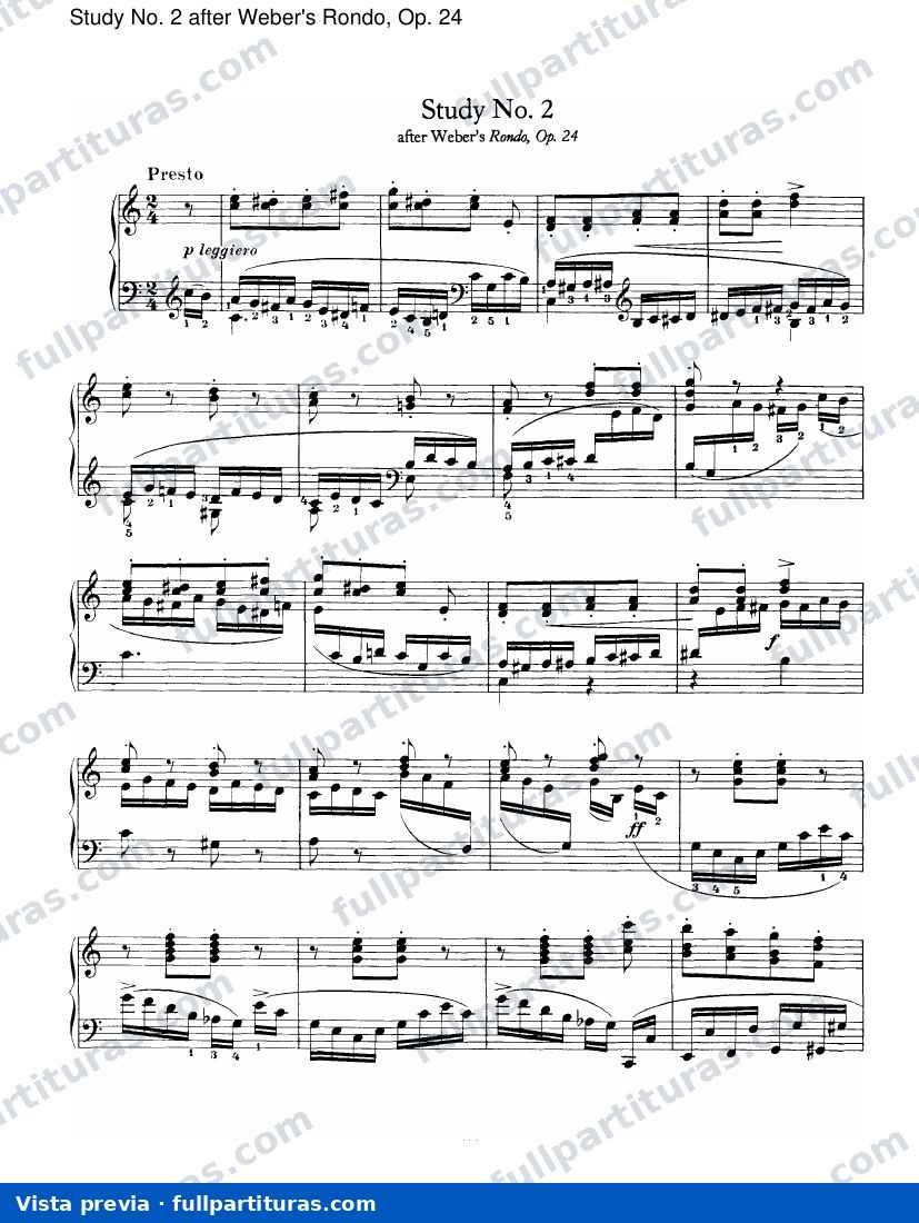 Estudio No. 2 Weber's Rondo, Op. 24 — preview