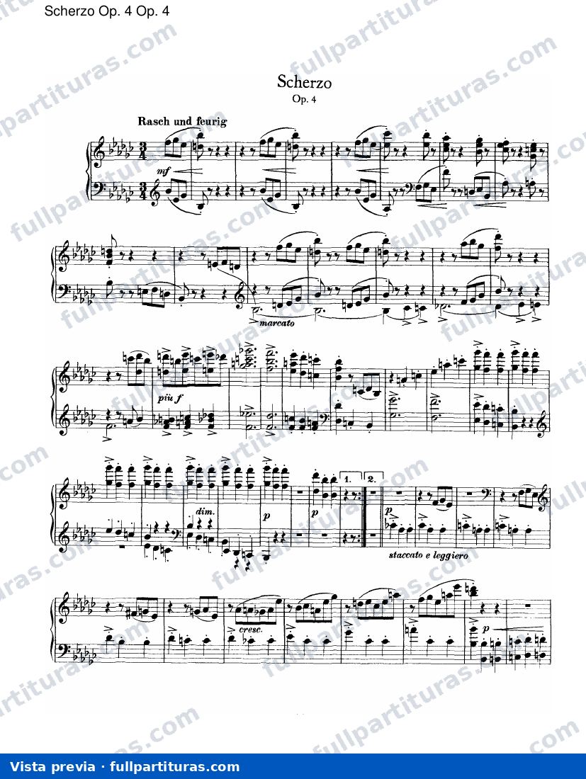 Variaciones sobre temas de Paganini: Scherzo Op. 4 — preview