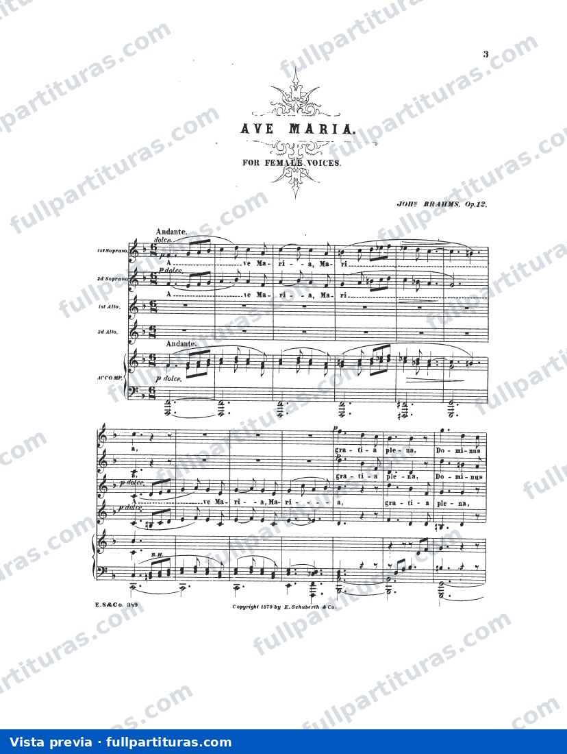 Ave Maria op. 12 — preview