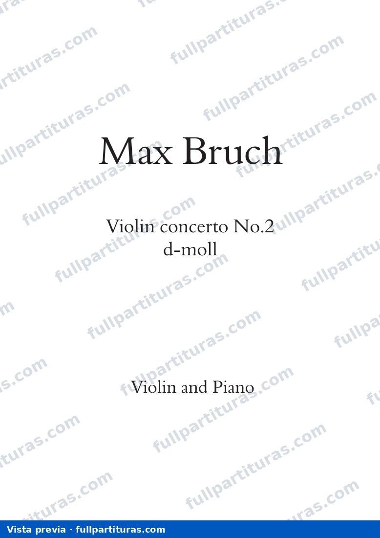 Concierto para Violín Op. 44 Nº 2 en D menor — preview
