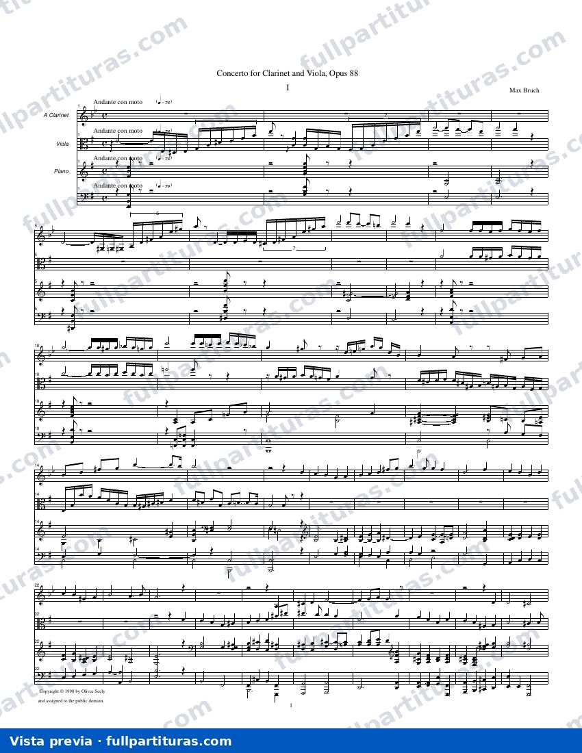 Concierto para clarinete y viola Op. 88: Movimiento 1 — preview