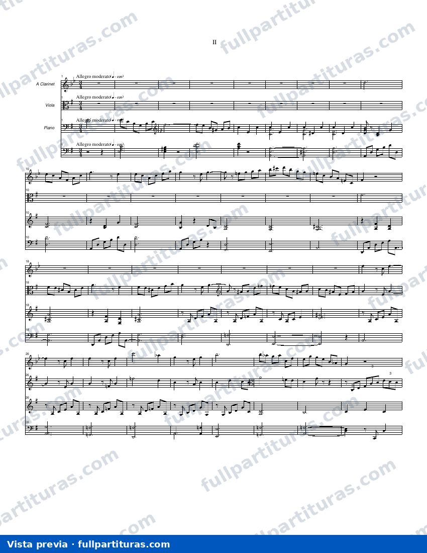 Concierto para clarinete y viola Op. 88: Movimiento 2 — preview
