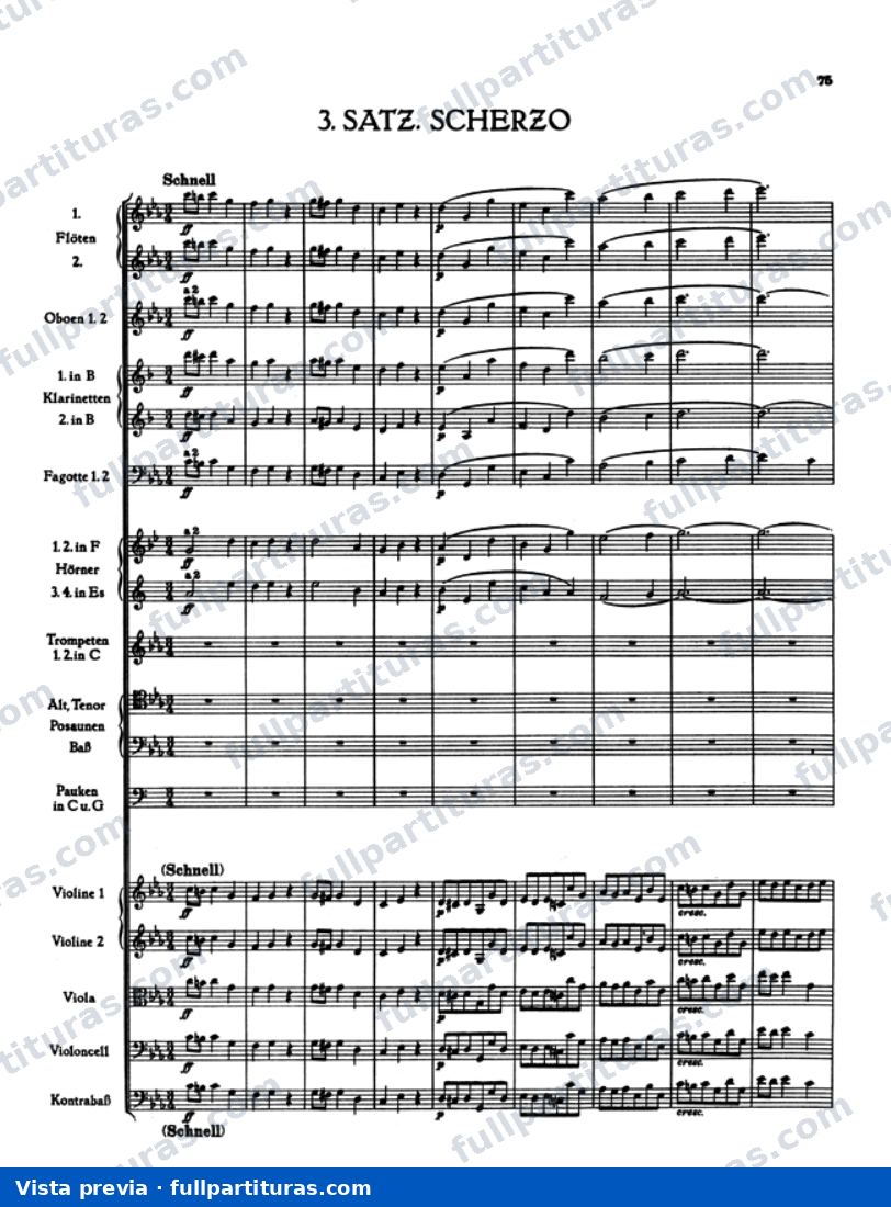 Sinfonía No. 2 en C Minor: 3º Movimiento - Scherzo - Trio — preview