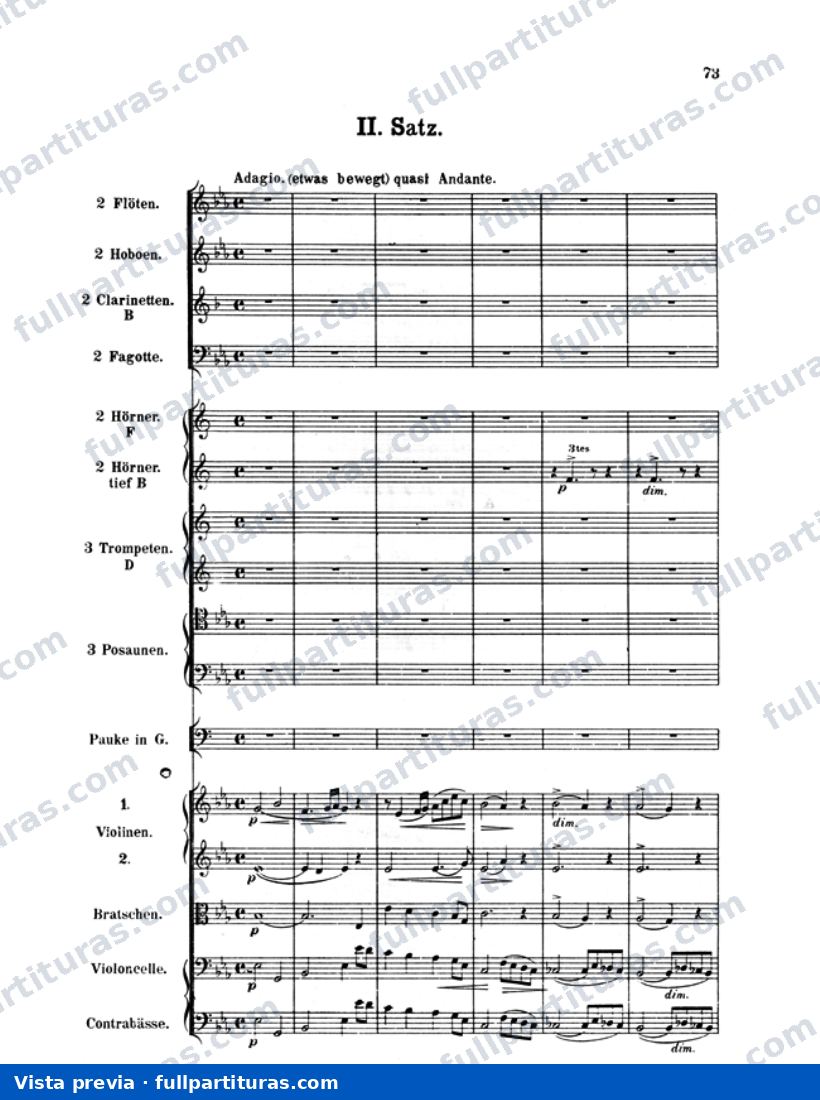Sinfonía No. 3 en D Minor: 2º Movimiento — preview