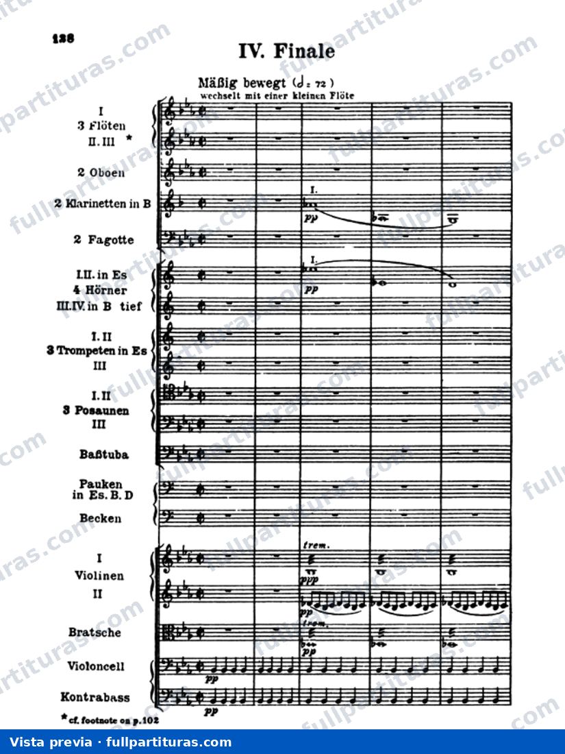 Sinfonía No. 4 en Eb Major: Movimiento IV - Finale — preview