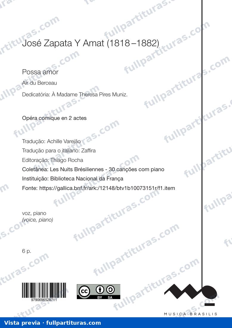 Possa Amor — preview