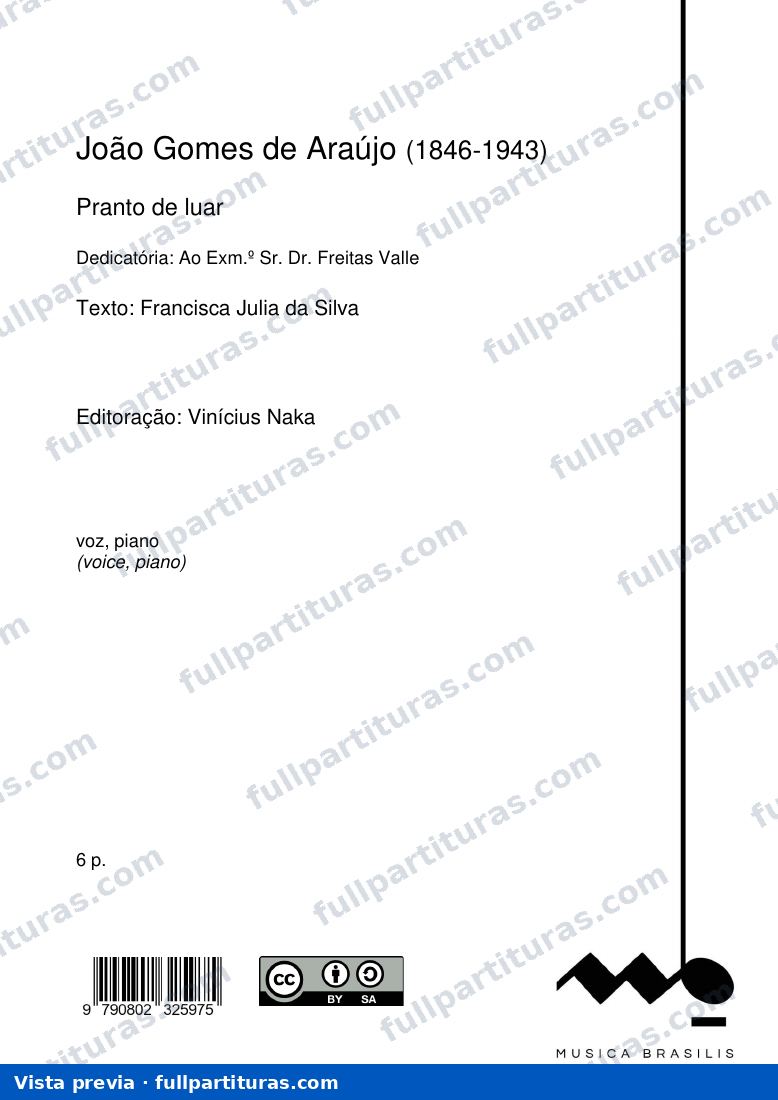 Pranto de luar — preview