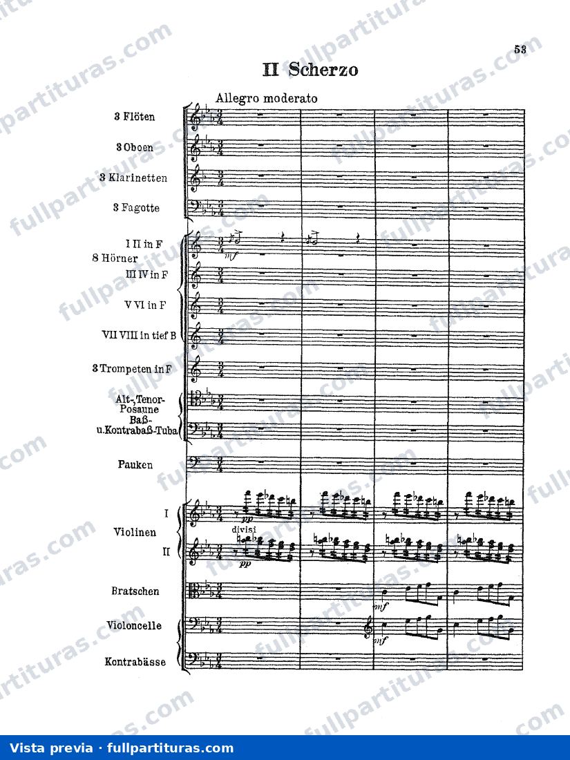 Sinfonía Nº 8 en C Menor: 2º Movimiento - Scherzo — preview