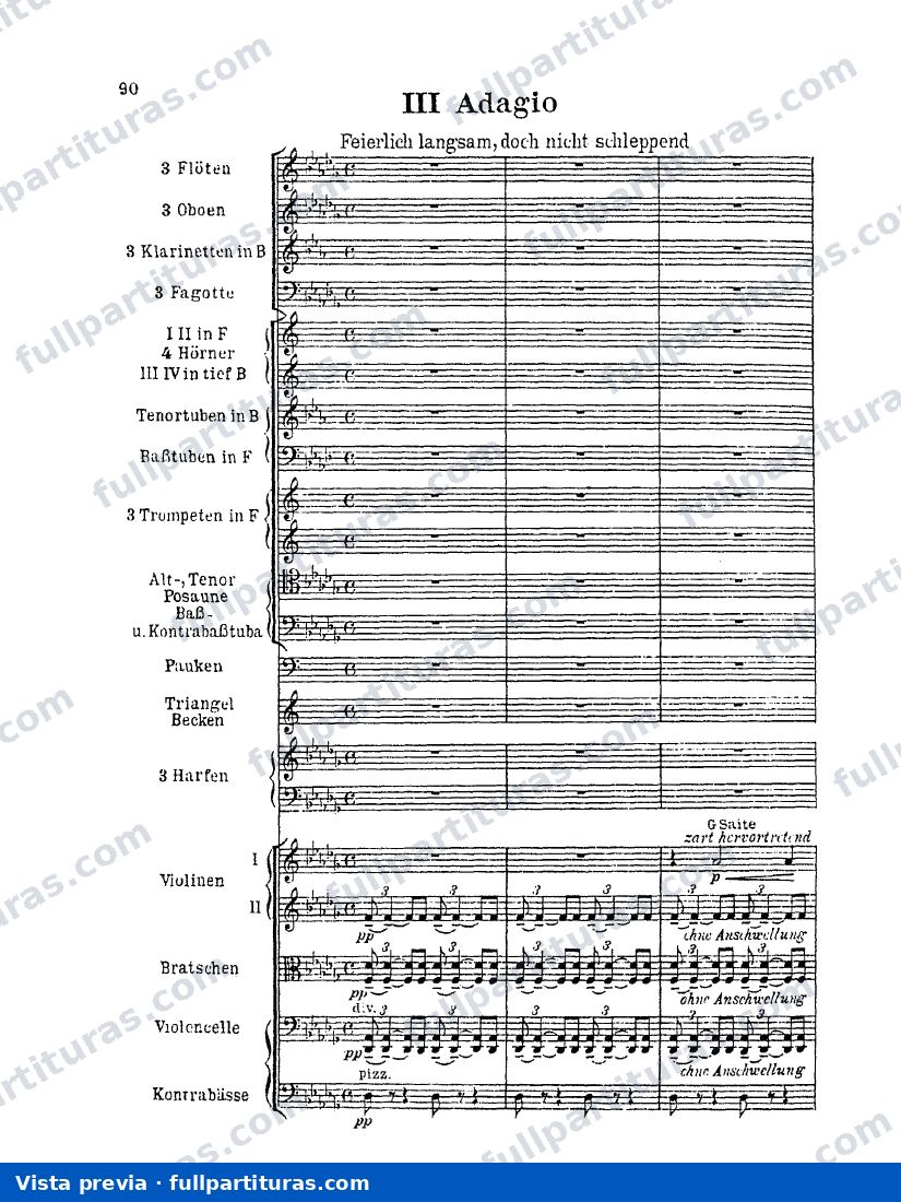 Sinfonía Nº 8 en C Menor: 3º Movimiento - Adagio — preview