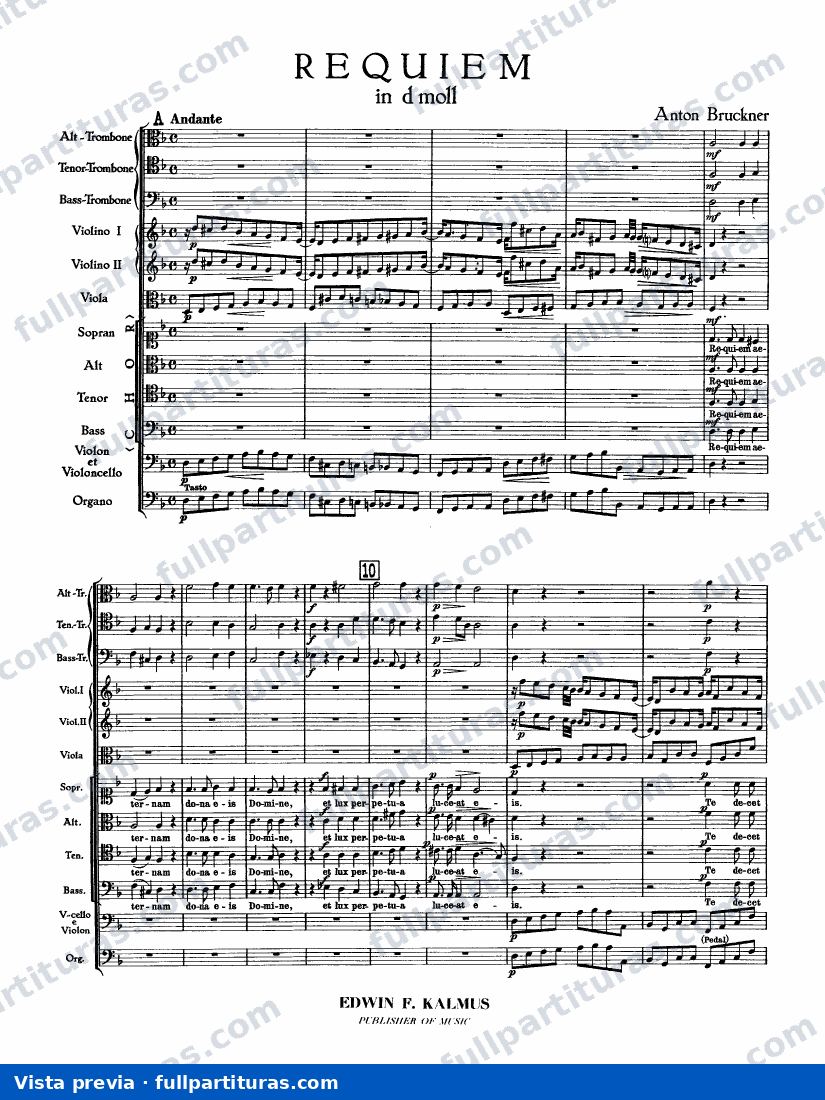 Requiem, WAB 39 — preview