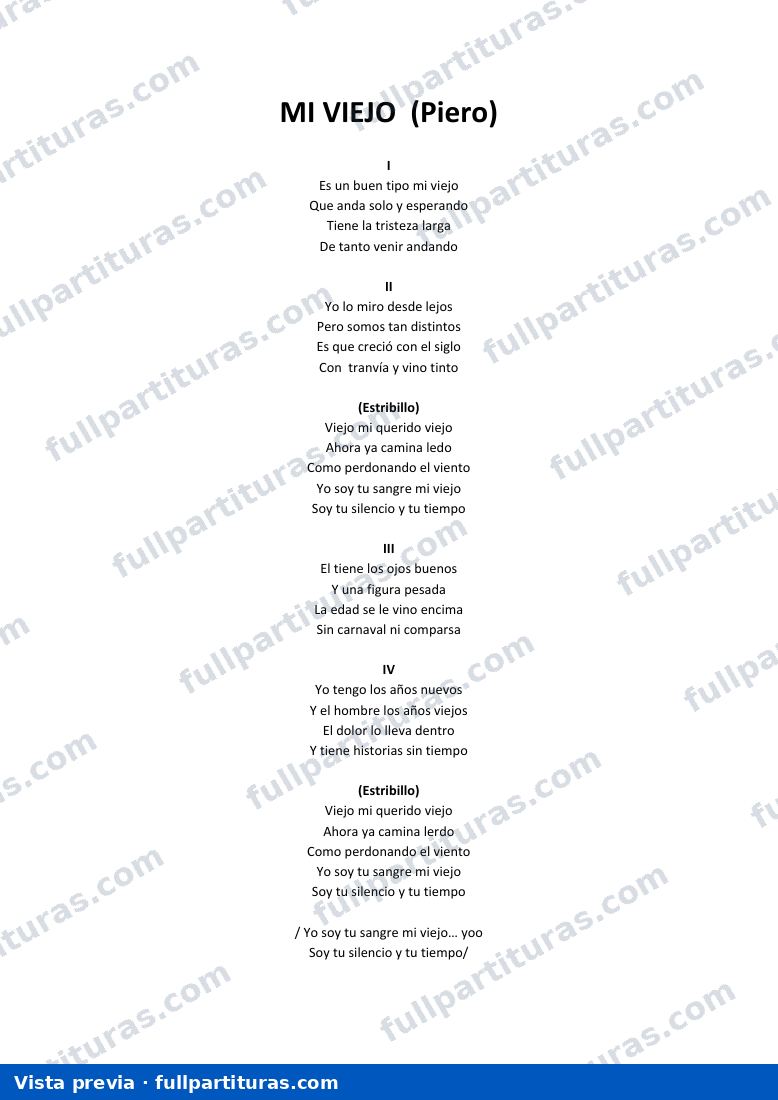 Mi viejo — vista previa