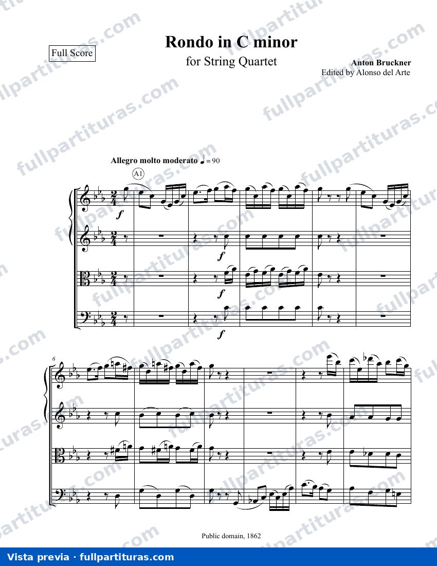 Rondo en C menor, WAB 111 — vista previa
