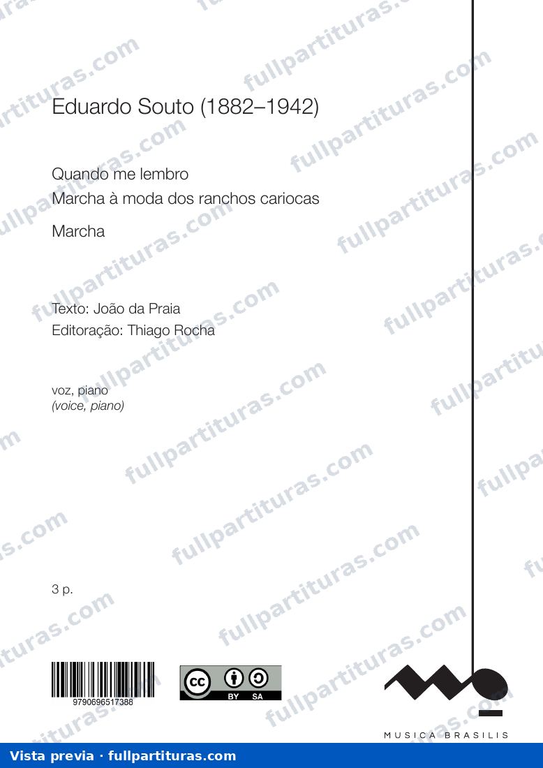 Quando me lembro — preview