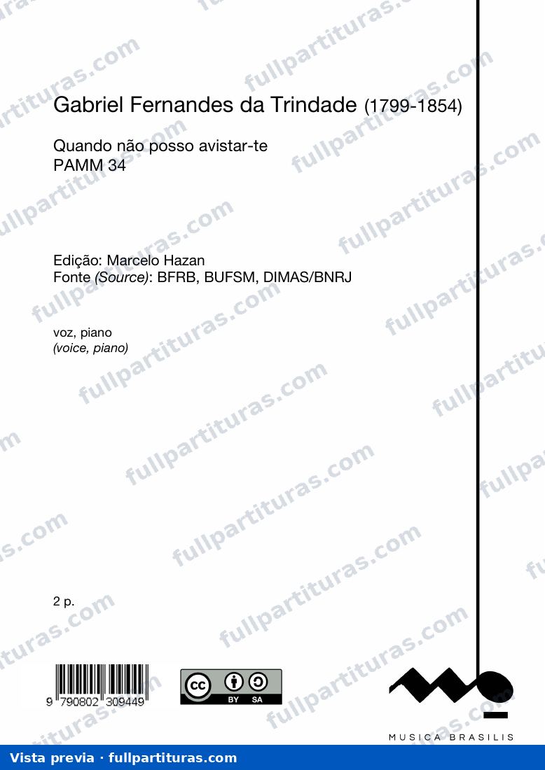 Quando não posso avistar-te — preview