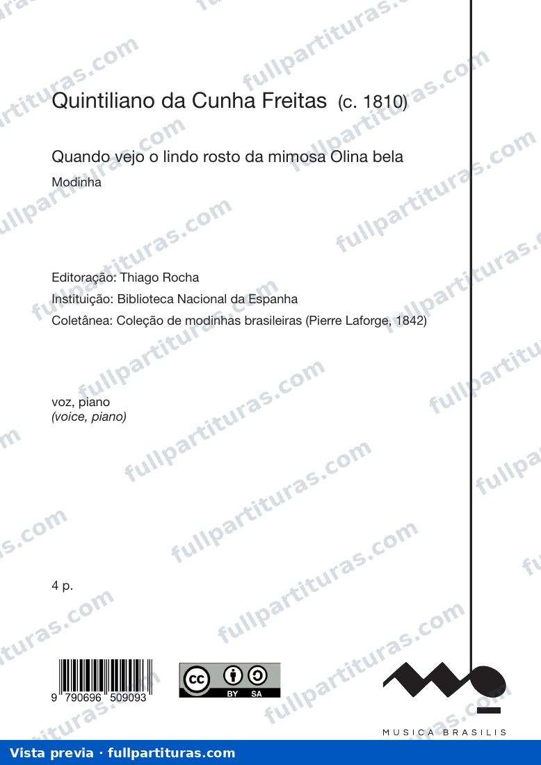 Quando vejo o lindo rosto da mimosa Olina bela — preview