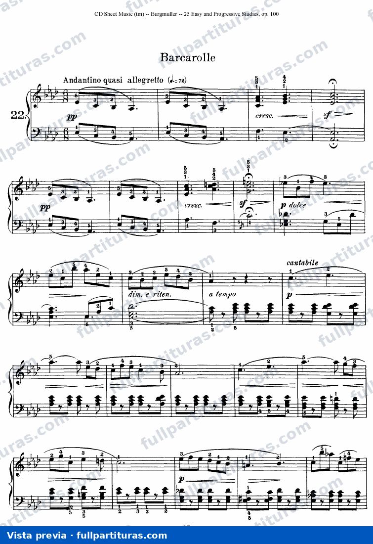 22 Barcarolle — preview