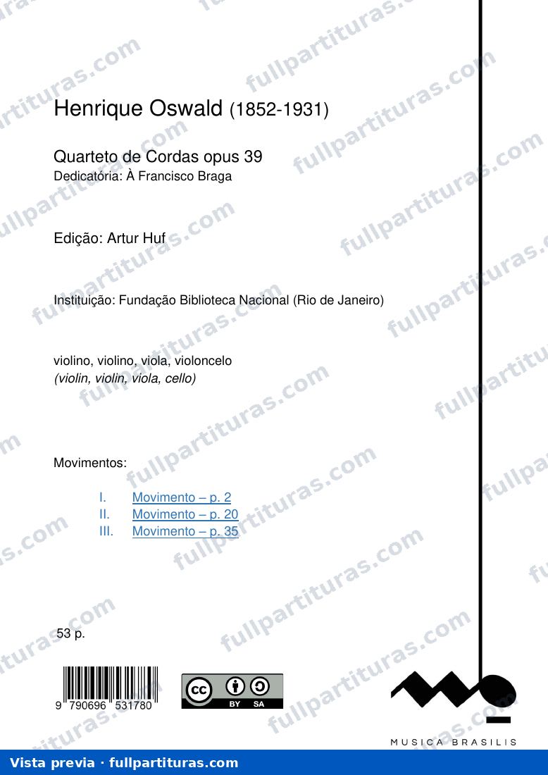 Quarteto Op 39 — preview