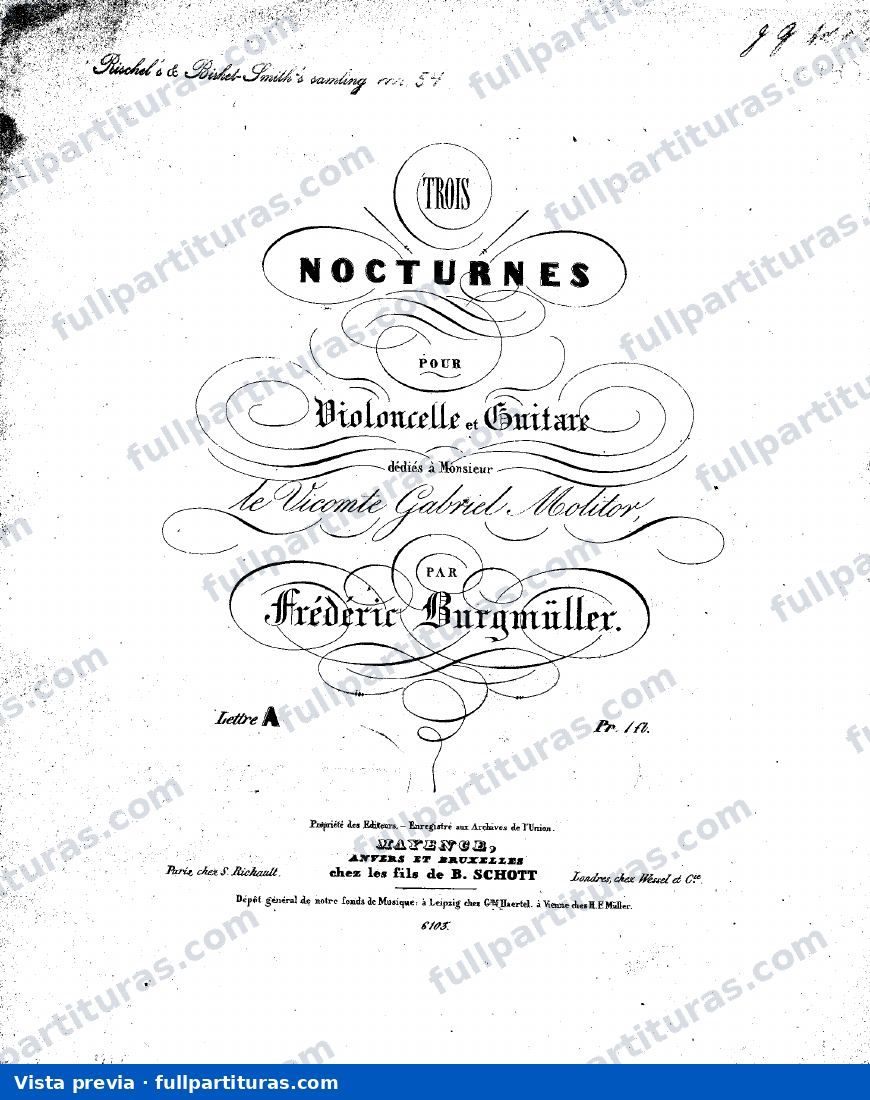 3 Nocturnes (Guitarra y Cello) — preview