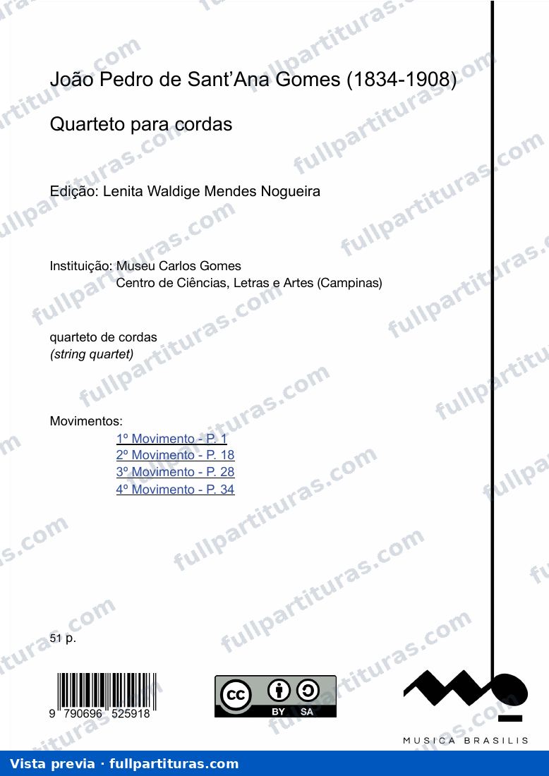 Quarteto para cordas — preview