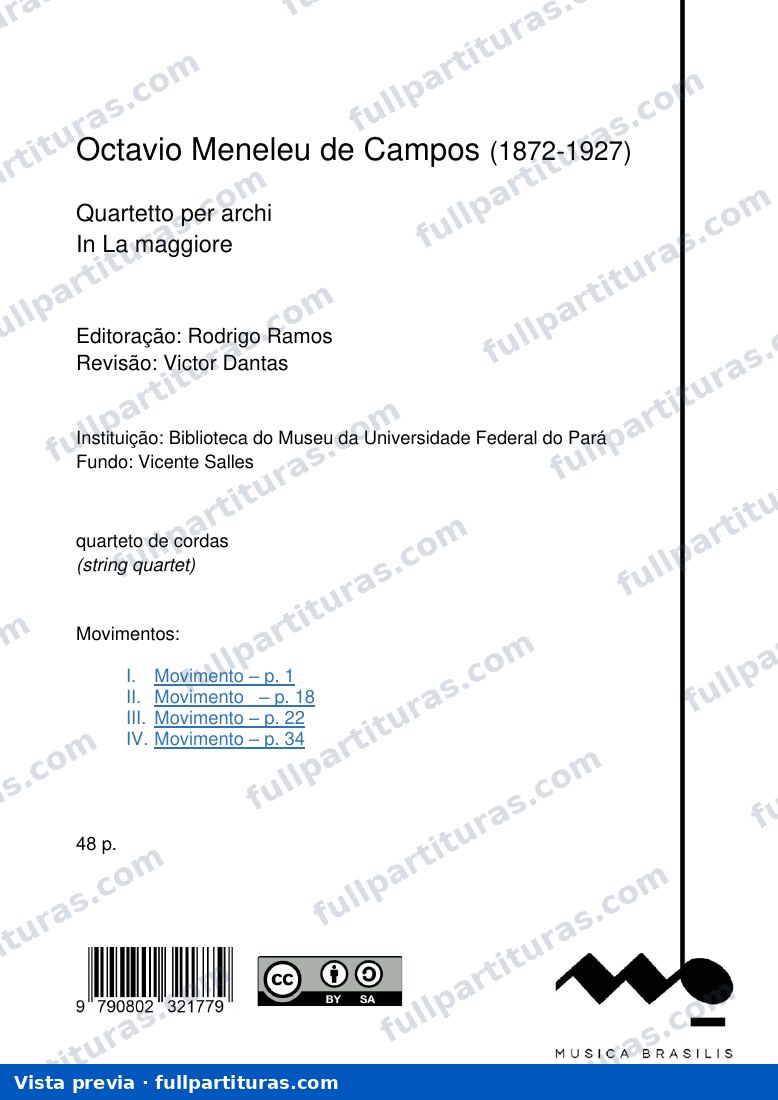 Quartetto per archi — preview