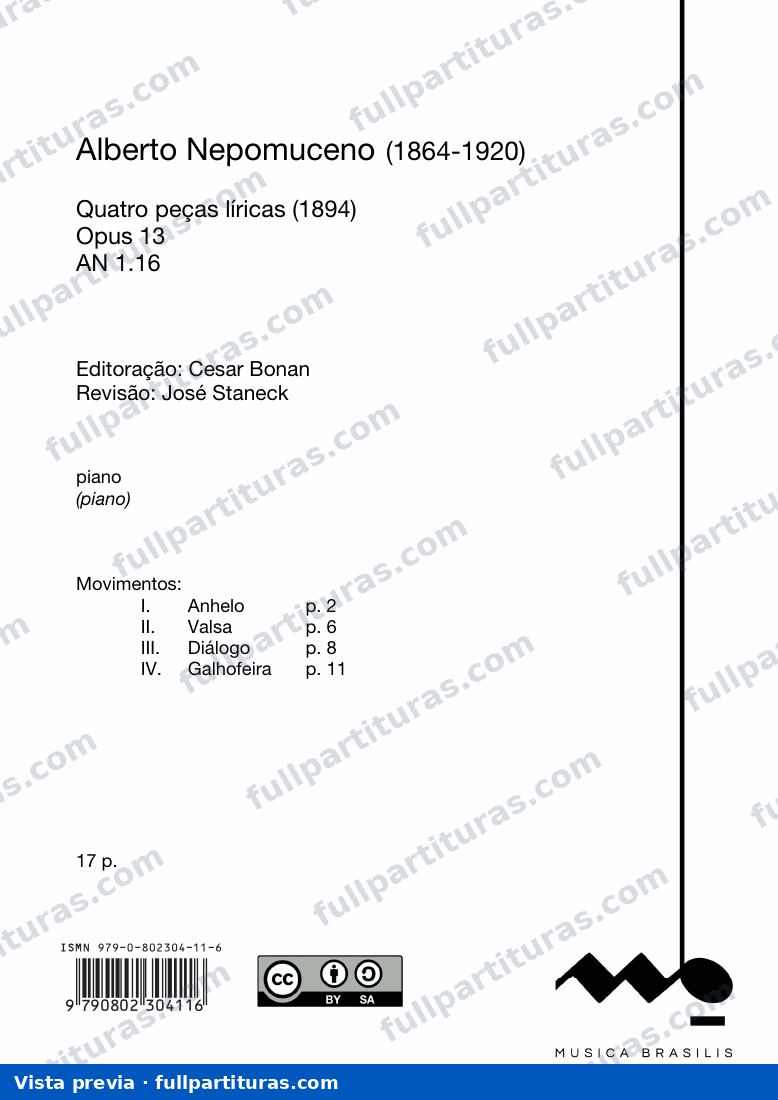 Quatro peças líricas — preview