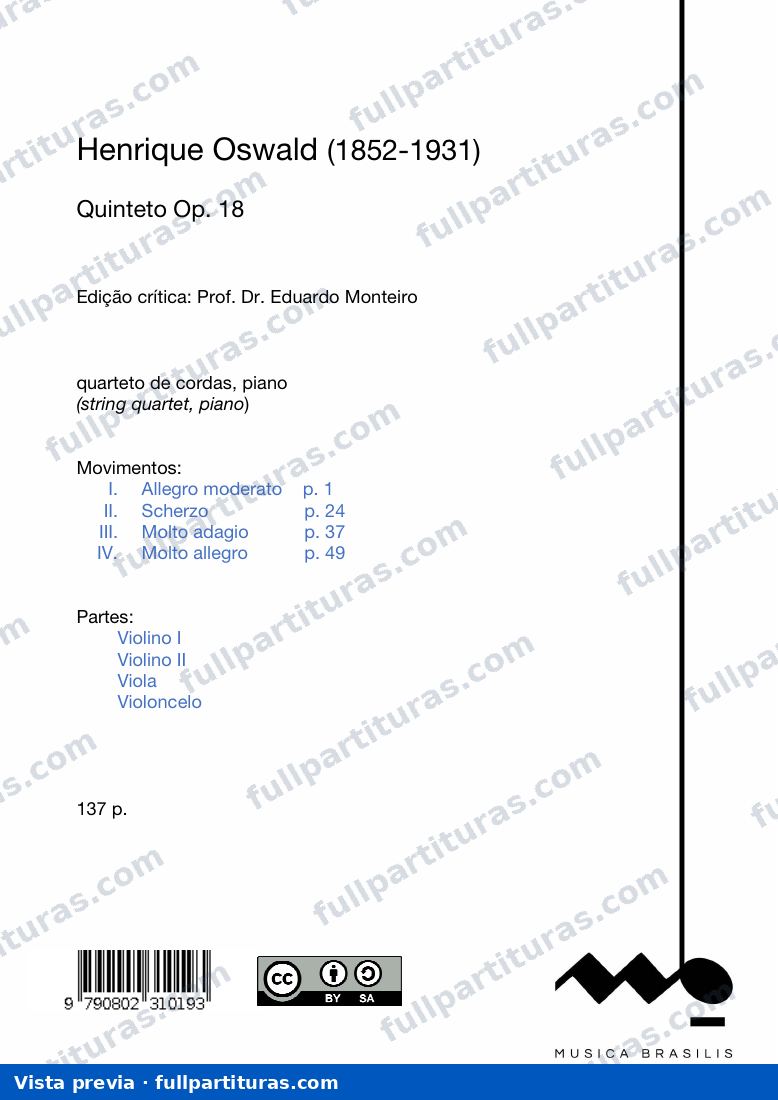 Quinteto Op. 18 — preview