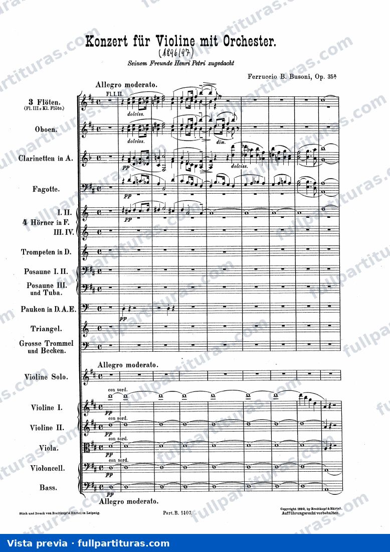 Violin Concerto, Op.35a, BV 243 — preview