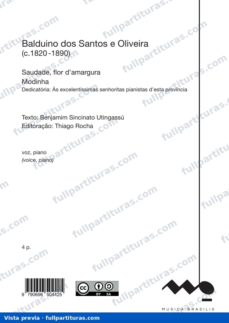 Saudade, flor d'amargura — preview