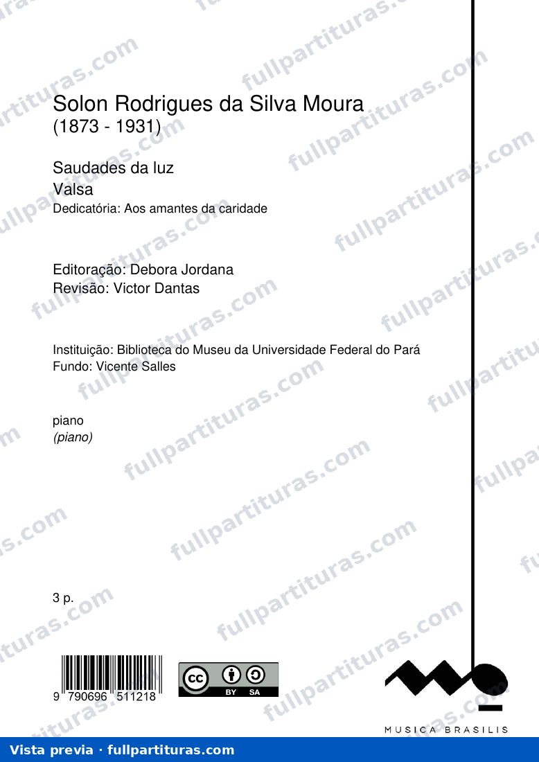 Saudades Da Luz Score — preview