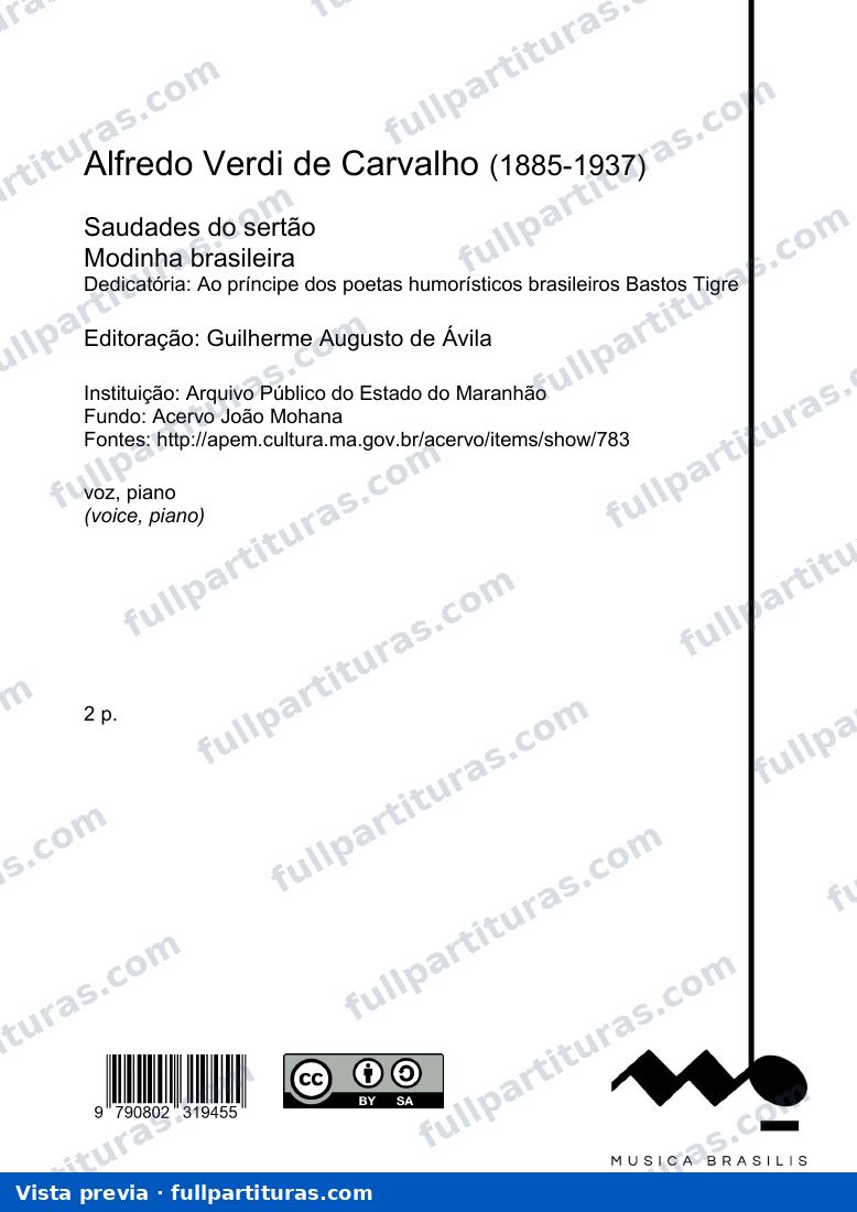 Saudades do sertão — preview