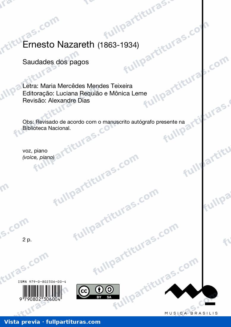 Saudades dos pagos — preview