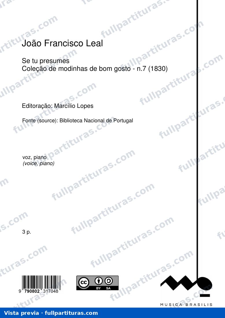 Se tu presumes — preview