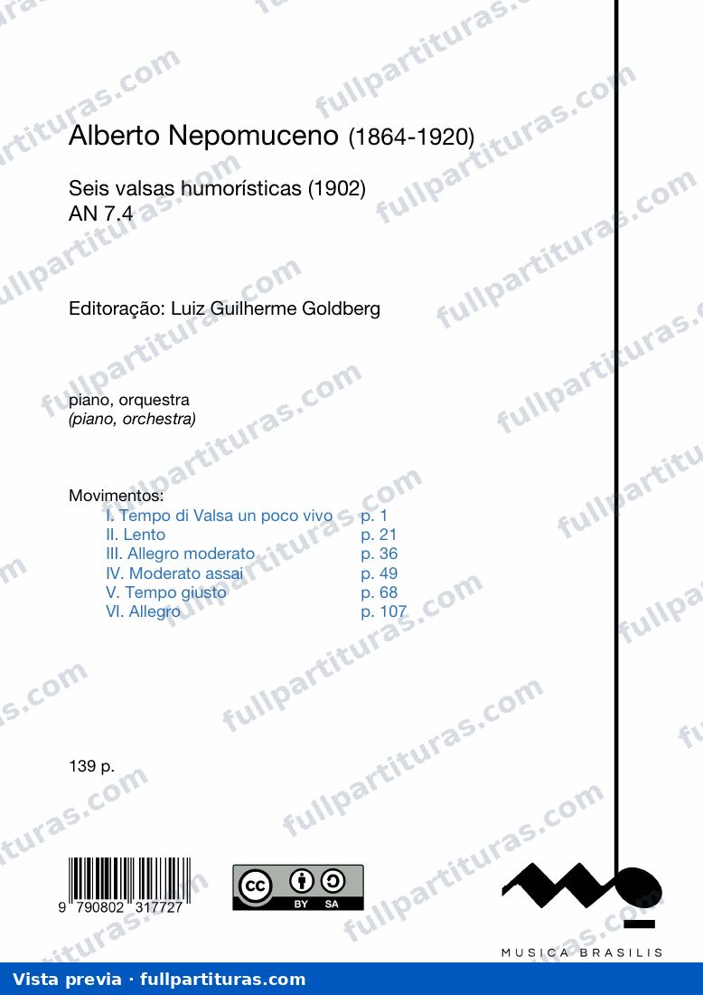 Seis valsas humorísticas — vista previa