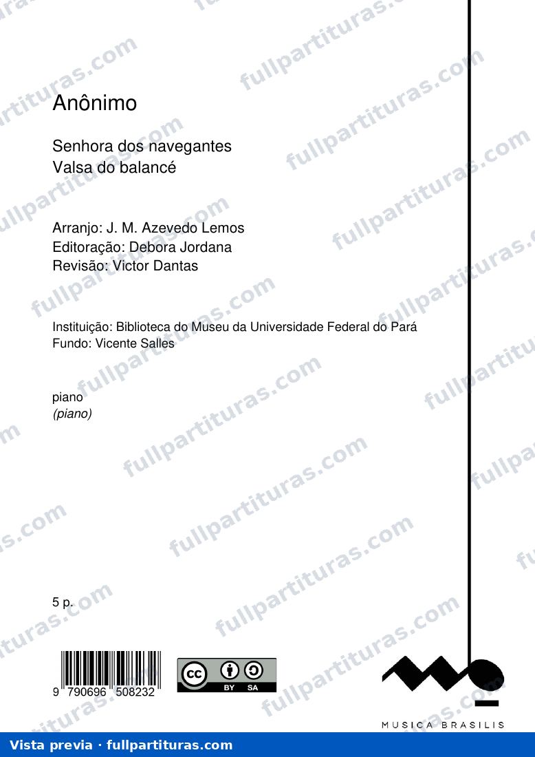 Senhora das navegantes, Anônimo — preview