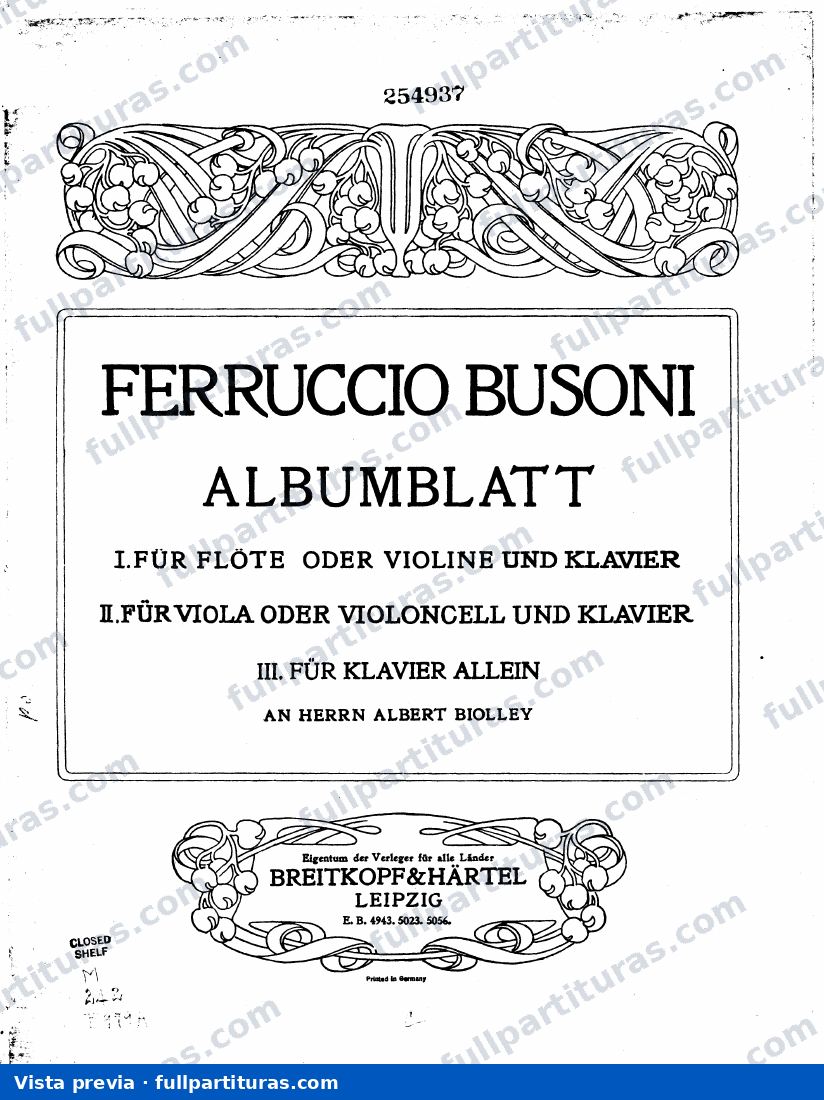Cuadernos, BV 272 — preview