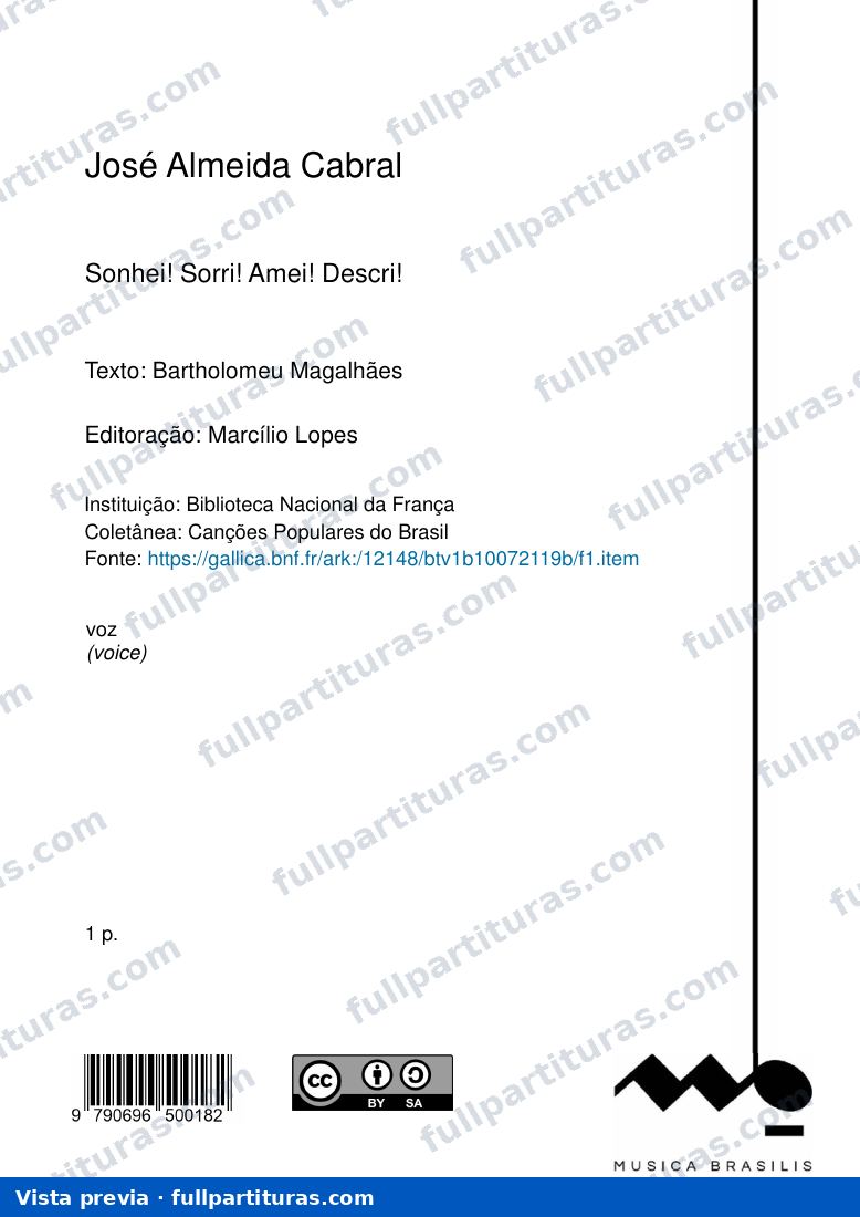 Sonhei! Sorri! Amei! Descri! — preview