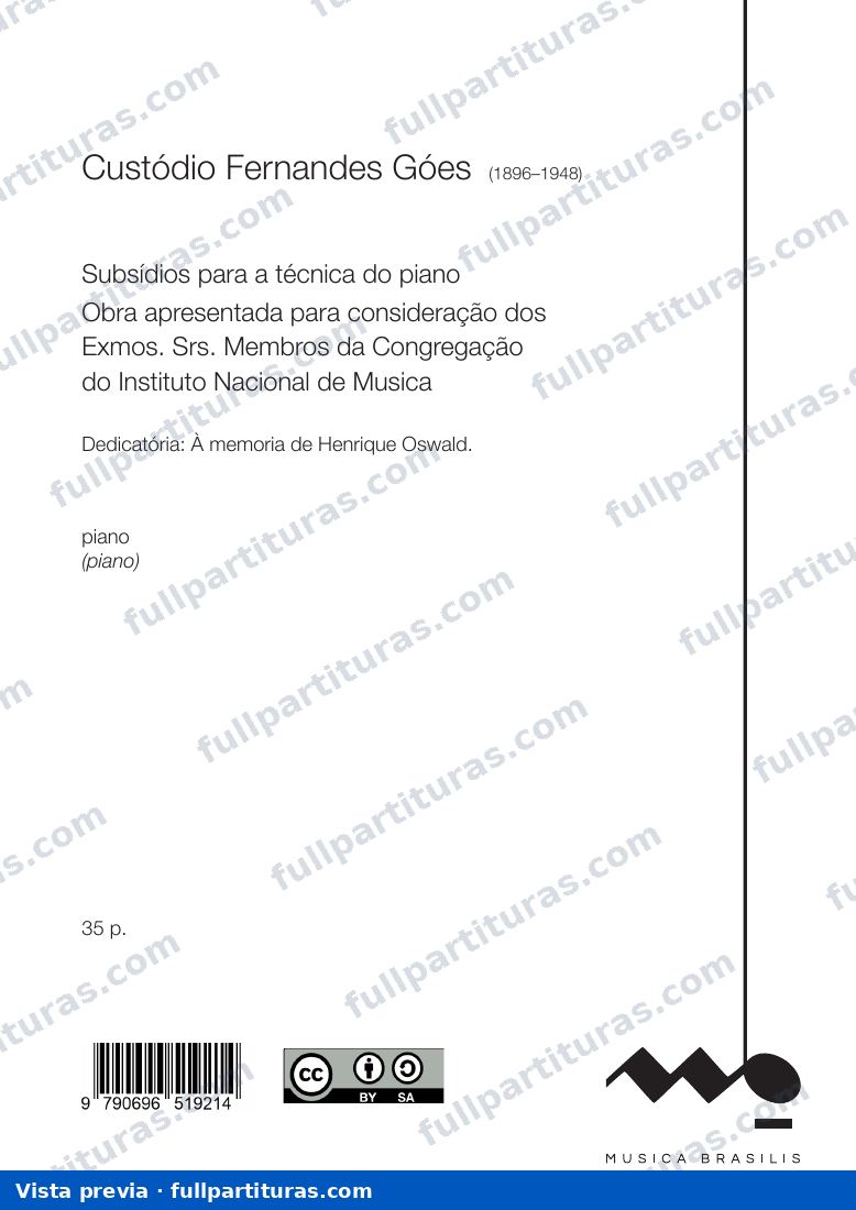 Subsídios para a técnica do piano — vista previa