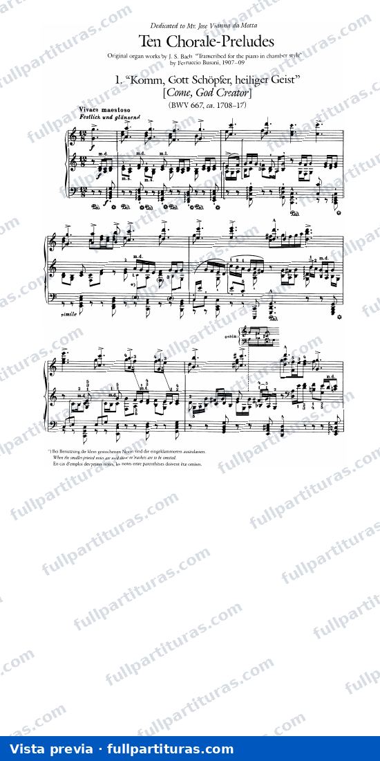 10 Chorale Preludes, BV B 27 — preview