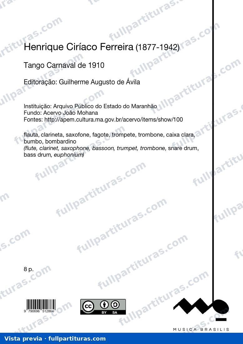 Tango Carnaval de 1910 — preview