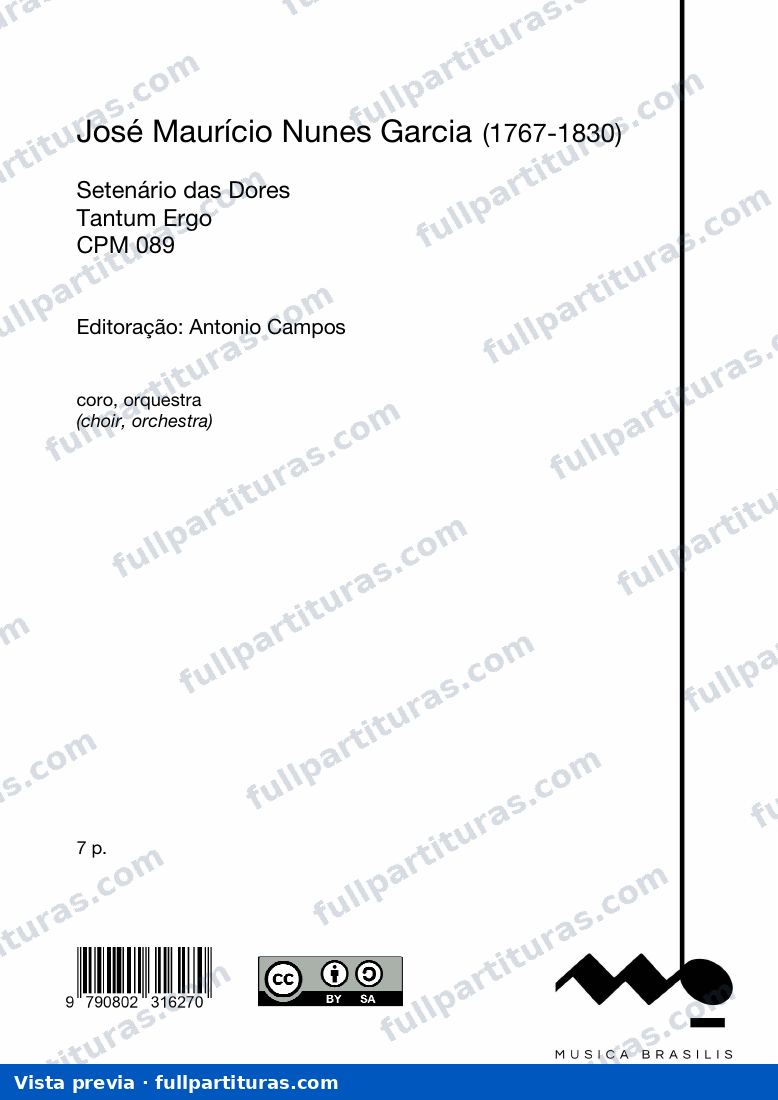 Tantum ergo do setenário das dores — preview