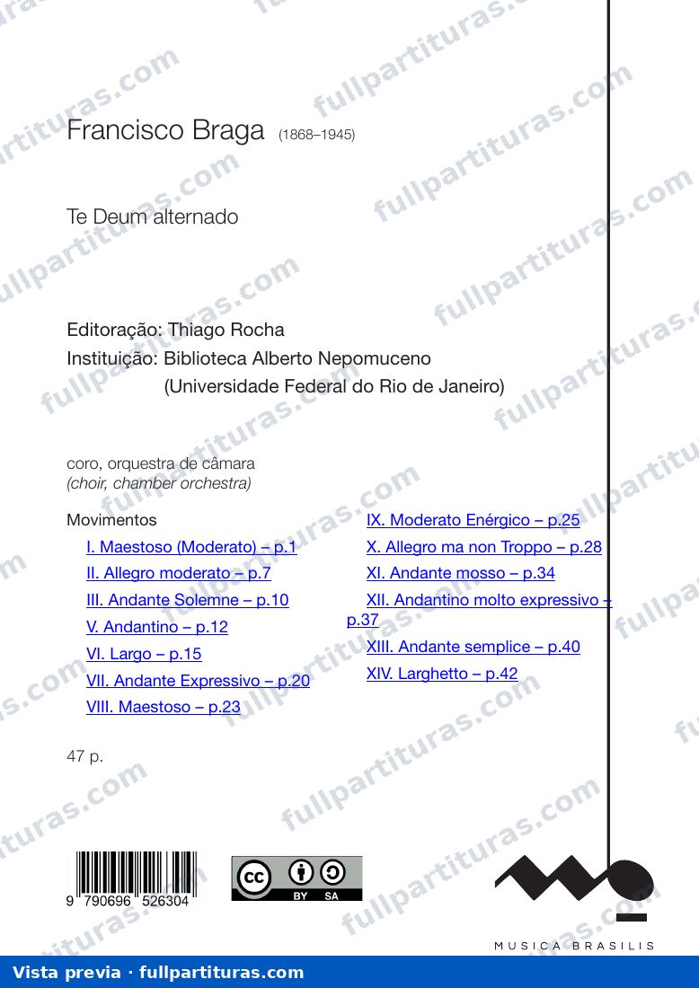 Te Deum alternado — preview