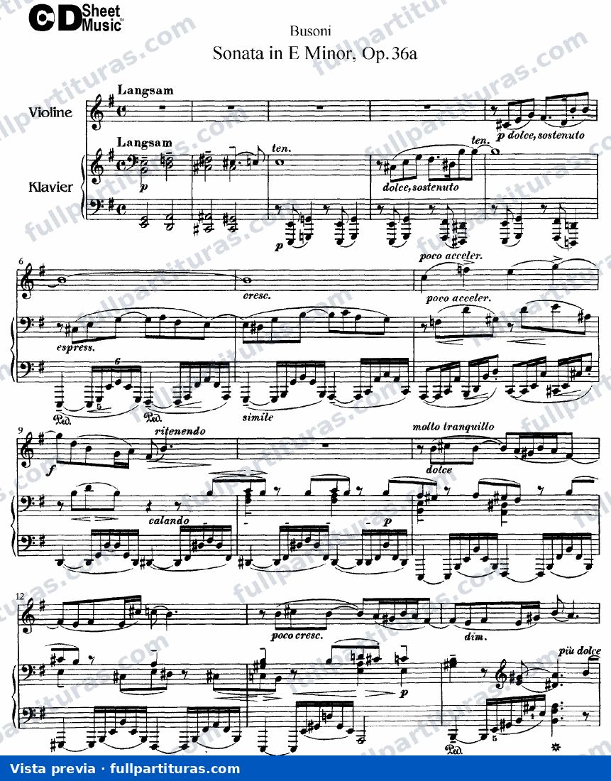 Violin Sonata No.2, Op.36a, BV 244 — preview