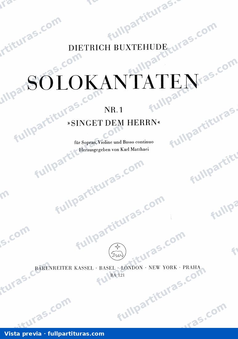 Singet dem Herrn ein neues Lied, BuxWV 98 — preview