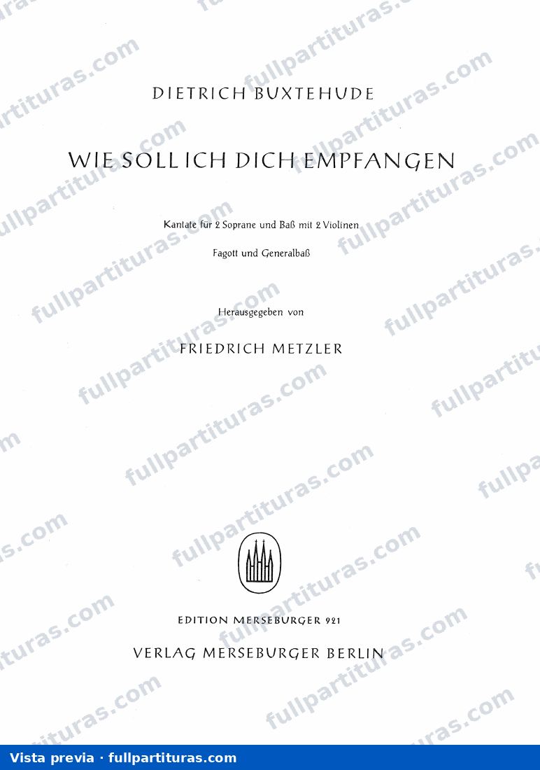 Wie soll ich dich empfangen, BuxWV 109 — preview