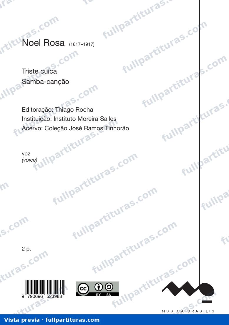 Triste cuíca — preview