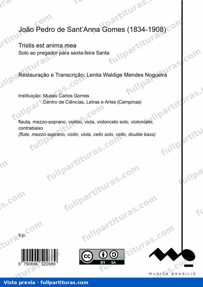 Tristis est anima mea — preview